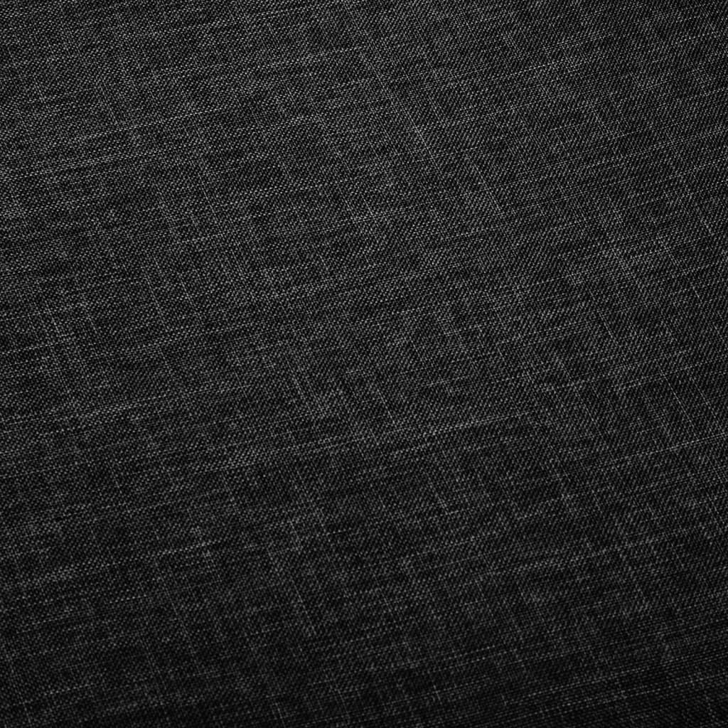 vidaXL Scaune de masă pivotante, 4 buc., negru, material textil