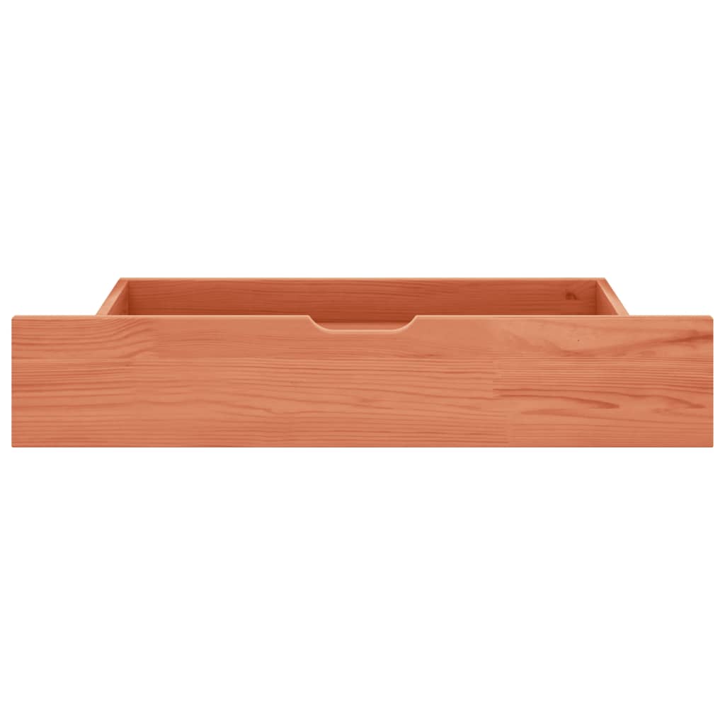 vidaXL Cadru pat cu baldachin, 2 sertare, 140x200 cm, lemn masiv pin