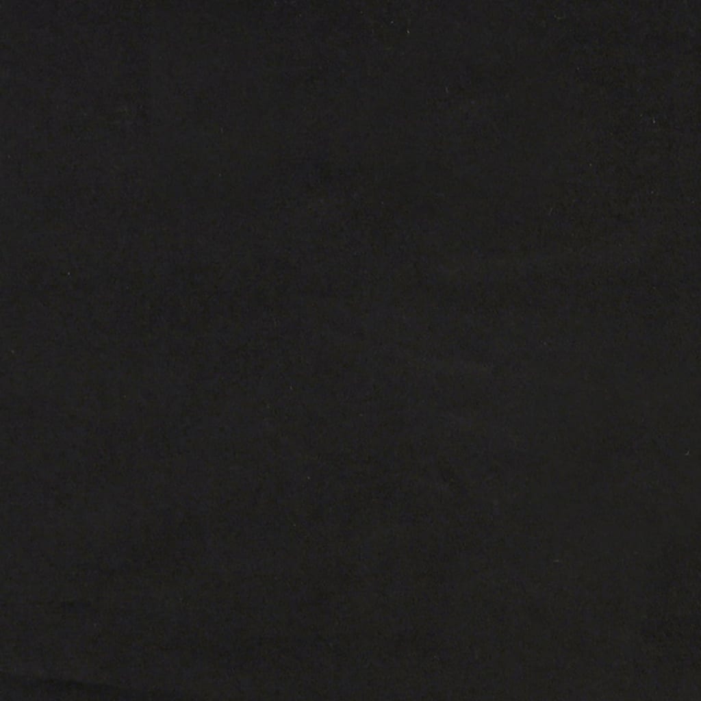 vidaXL Pat de zi cu extensie și sertare, negru, 90x190 cm, catifea