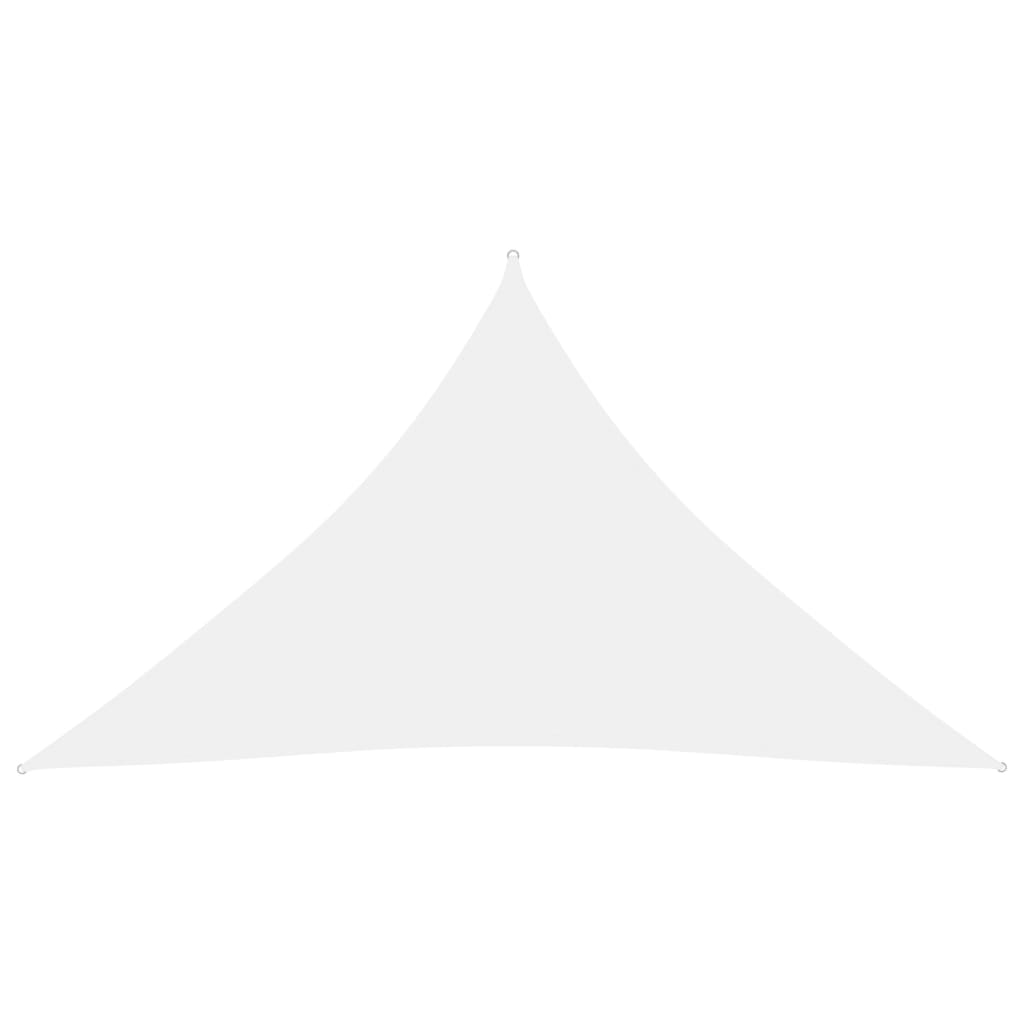 vidaXL Pânză parasolar, alb, 4x4x5,8 m, țesătură oxford, triunghiular