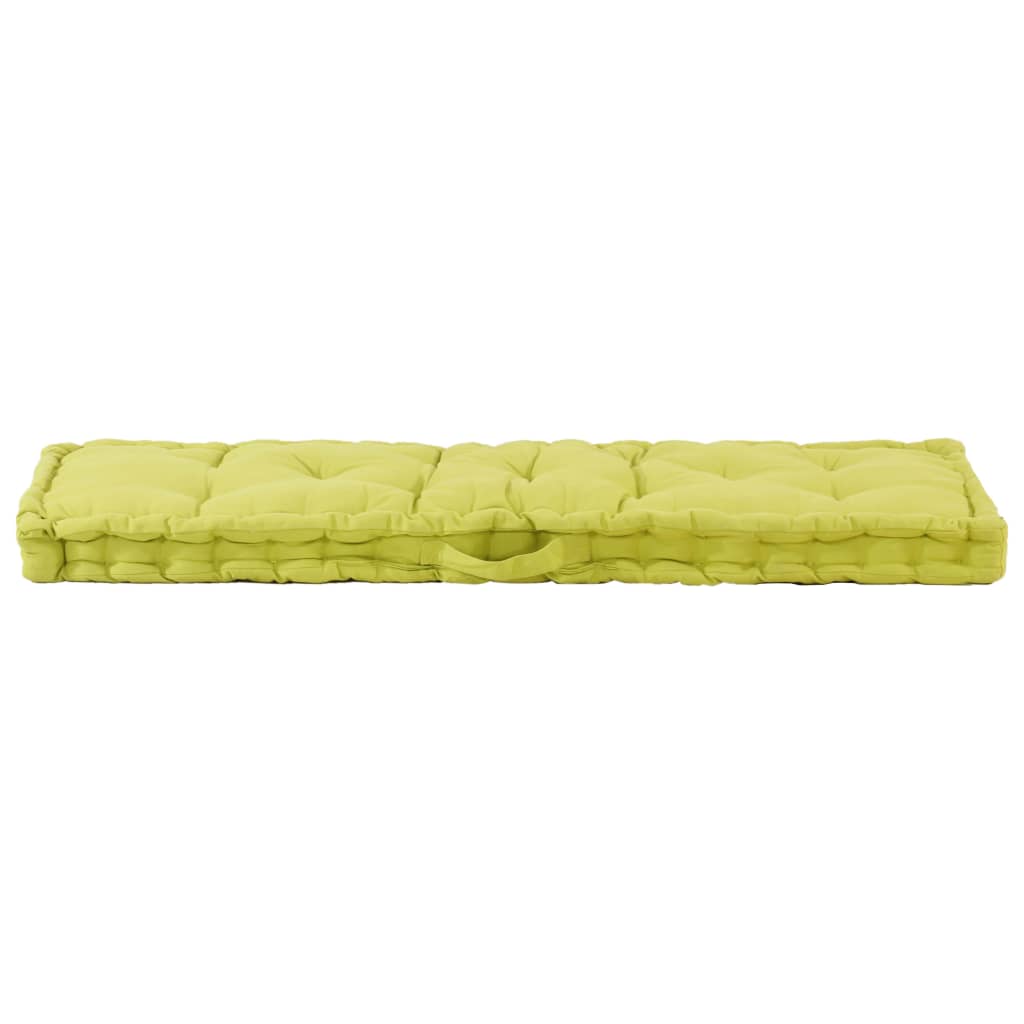 vidaXL Perne canapea din paleți, 2 buc., verde, bumbac