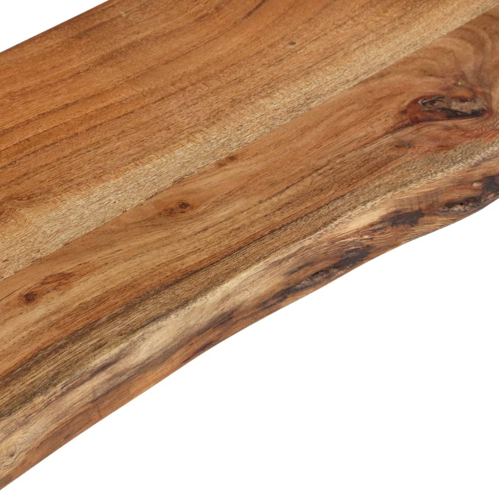 vidaXL Rafturi de perete, 2 buc., 90x20x18 cm, lemn masiv de acacia