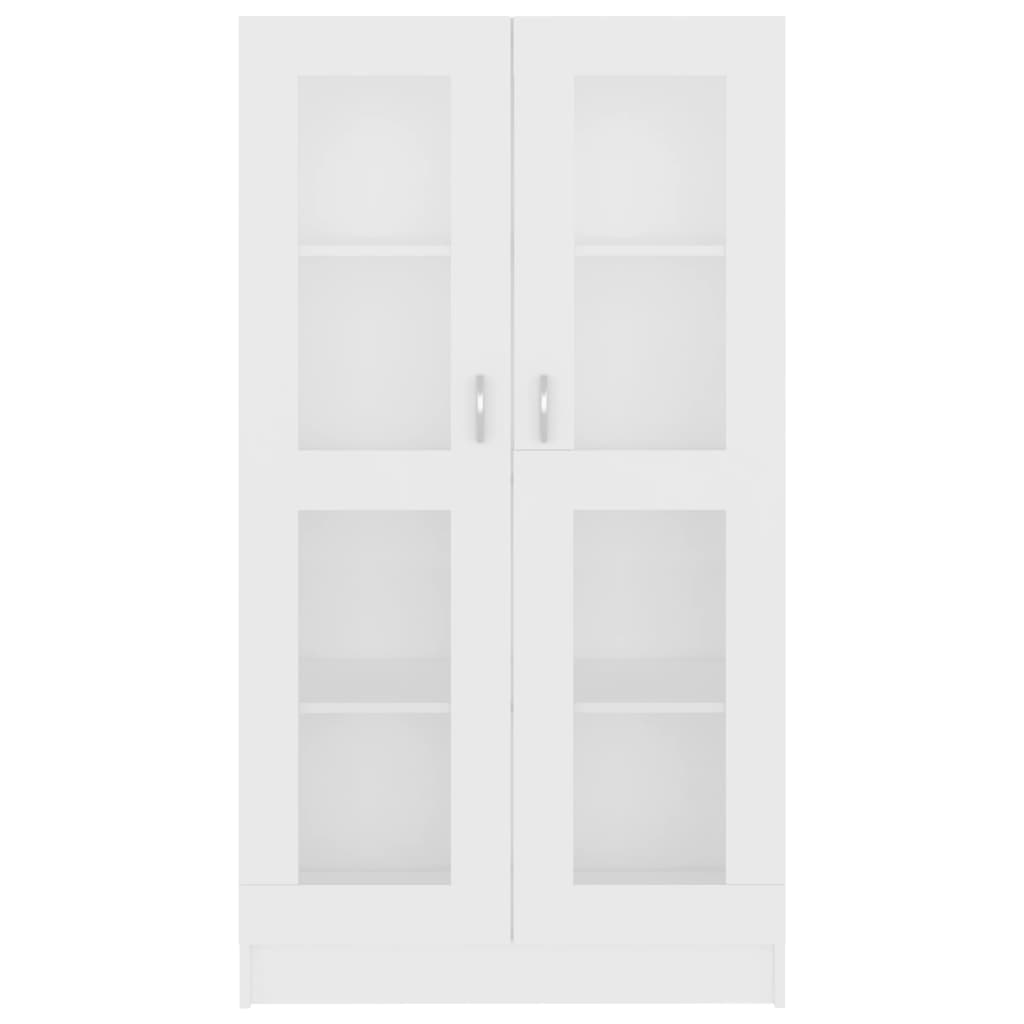 vidaXL Dulap cu vitrină, alb, 82,5 x 30,5 x 150 cm, PAL