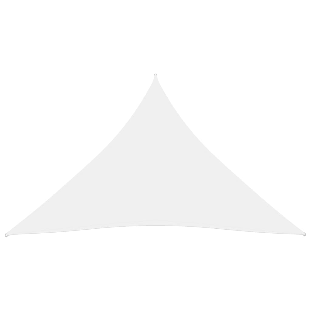 vidaXL Parasolar, alb, 3x3x3 m, țesătură oxford, triunghiular