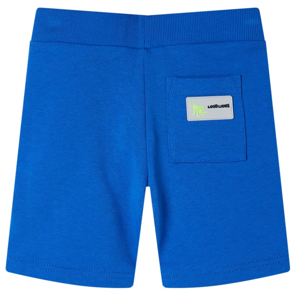 Pantaloni pentru copii cu șnur, albastru, 92