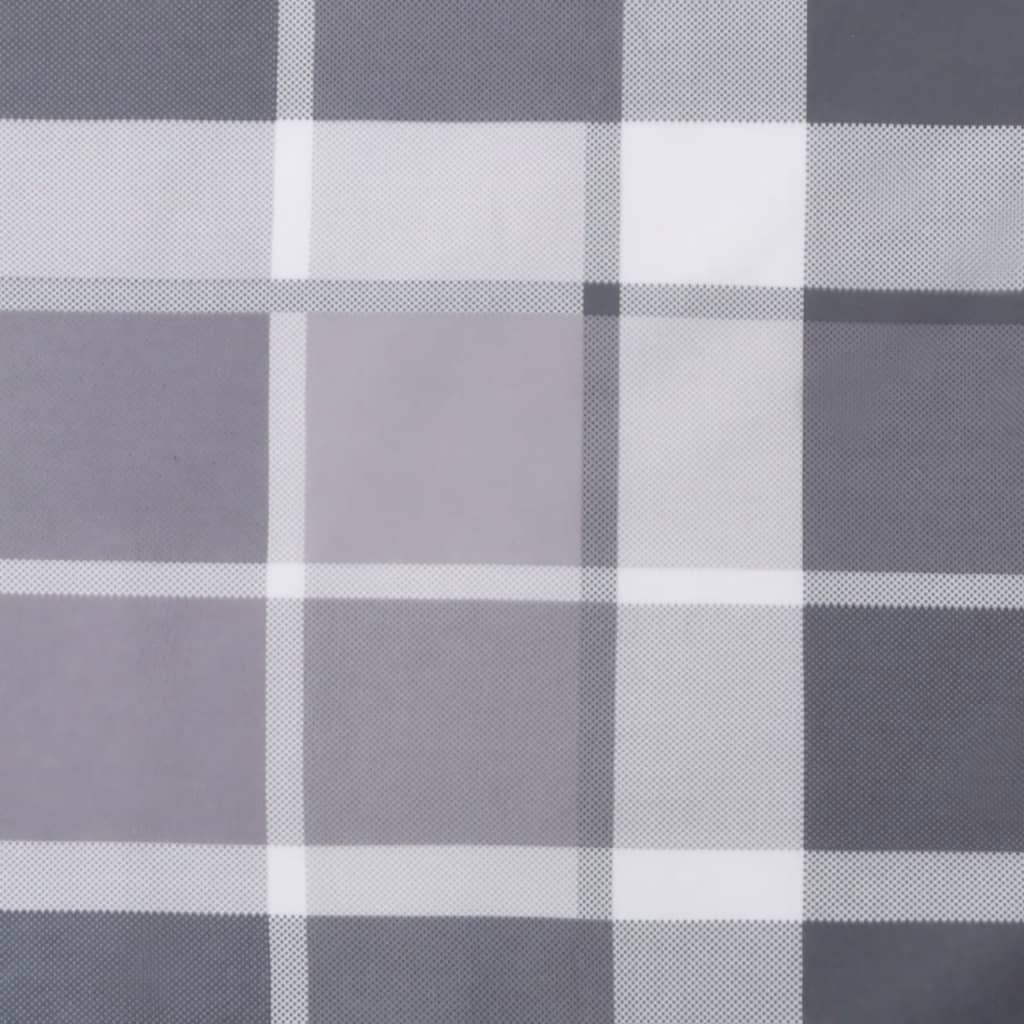 vidaXL Pernă de paleți, gri carouri, 50x40x12 cm, material textil