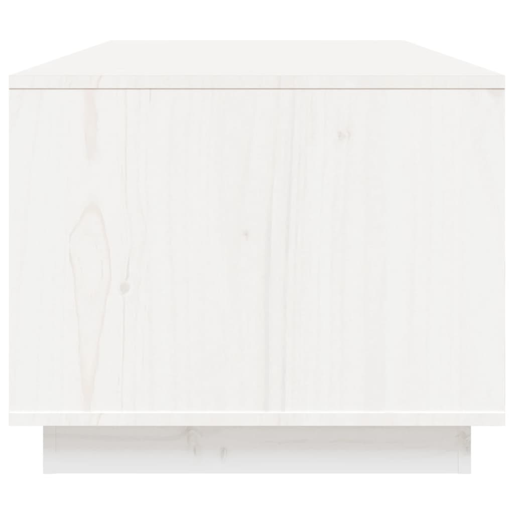 vidaXL Măsuță de cafea, alb, 100x50x41 cm, lemn masiv de pin