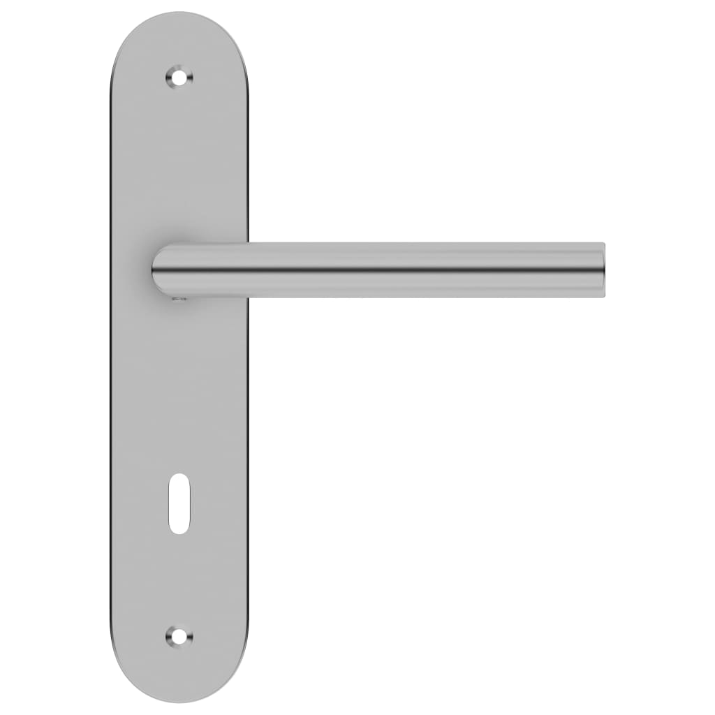 vidaXL Seturi mânere de ușă cu rozetă BB, 2 buc., oțel inoxidabil