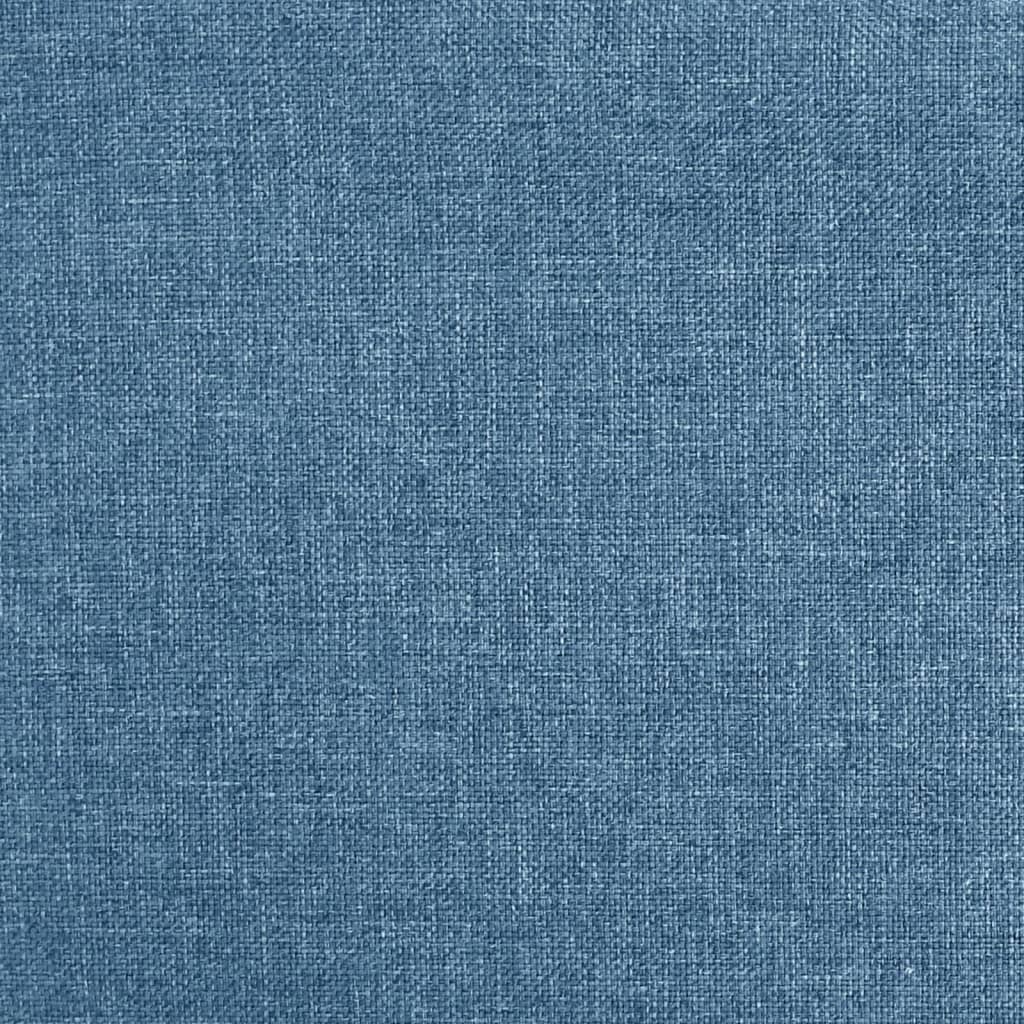 vidaXL Scaune de bucătărie pivotante, 2 buc., albastru, textil