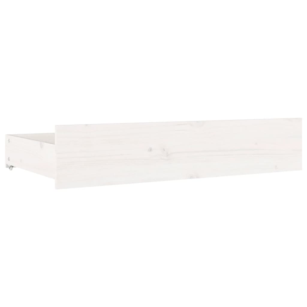 vidaXL Cadru de pat cu sertare, alb, 120x200 cm