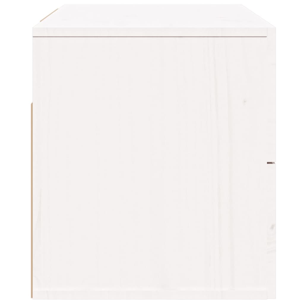 vidaXL Noptieră de perete, alb, 50x36x40 cm
