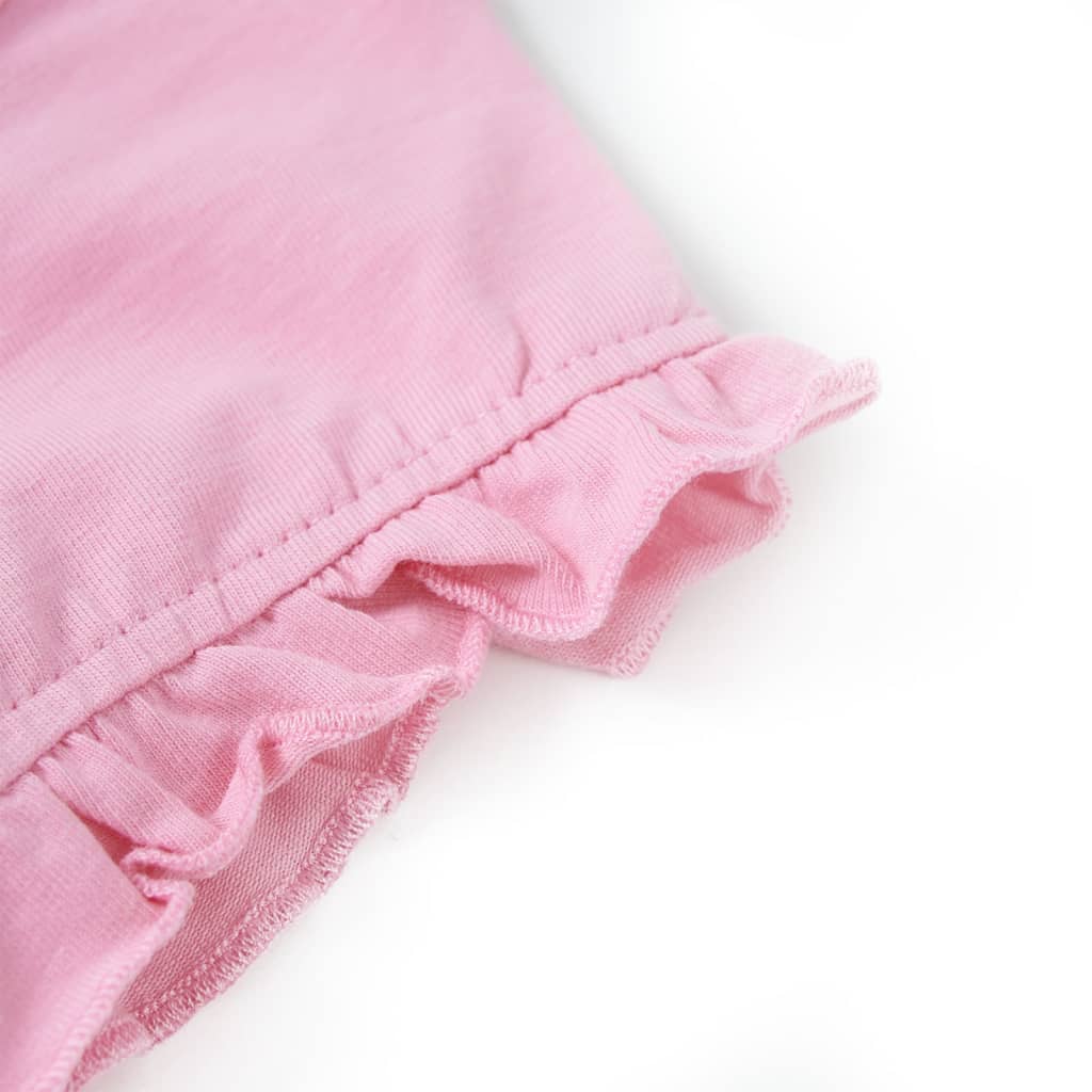 Tricou pentru copii cu mâneci scurte, roz aprins, 92