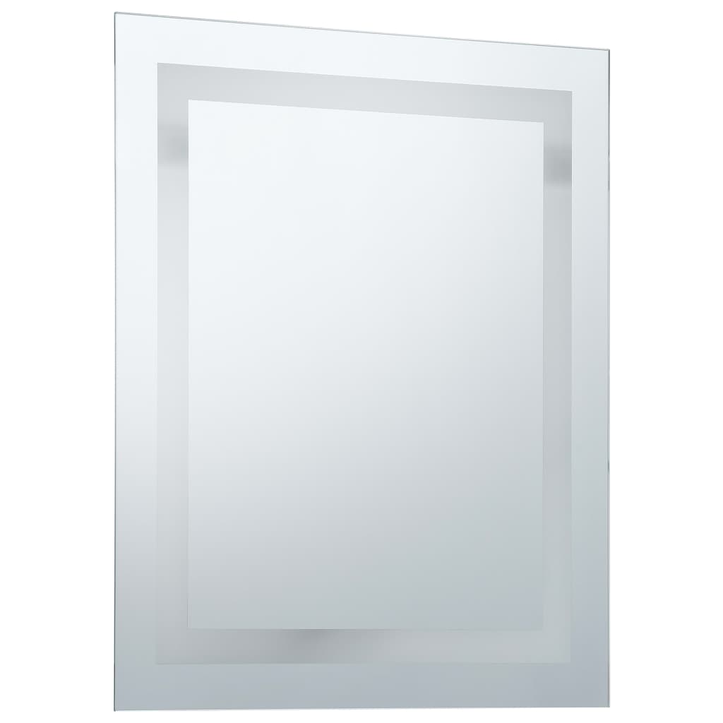 vidaXL Oglindă cu LED de baie cu senzor tactil, 50 x 60 cm