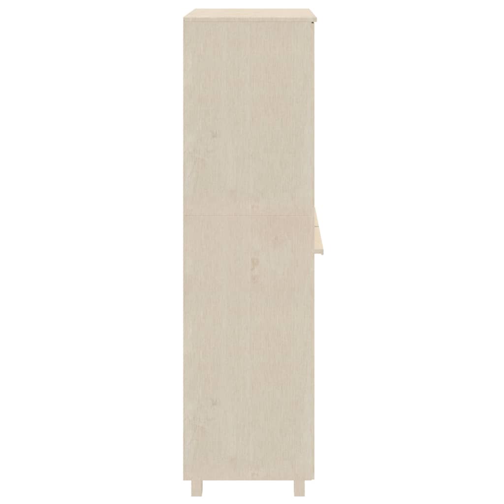 vidaXL Dulap haine „HAMAR” maro miere 89x50x180 cm, lemn masiv de pin