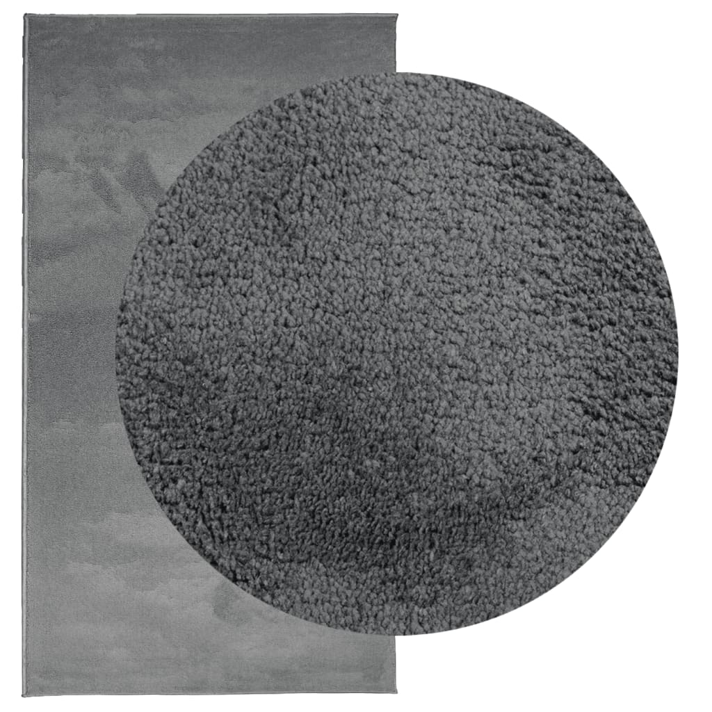 vidaXL Covor „OVIEDO”, fire scurte, antracit, 80x150 cm