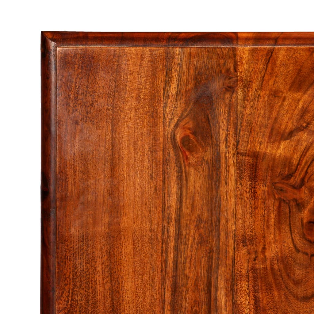 vidaXL Masă din lemn masiv cu finisaj tip miere, 200x100x76 cm
