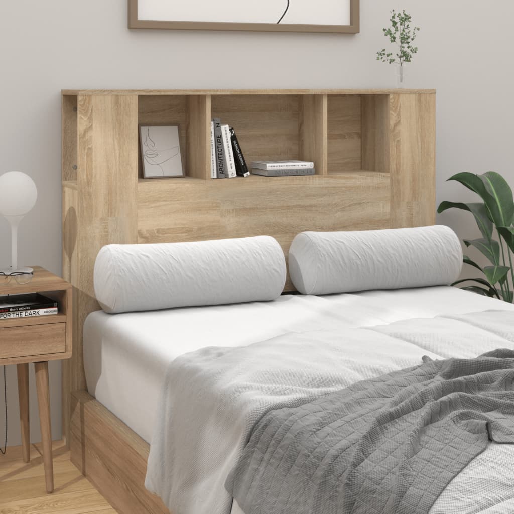 vidaXL Tăblie de pat cu dulap, stejar sonoma, 120x18,5x102,5 cm