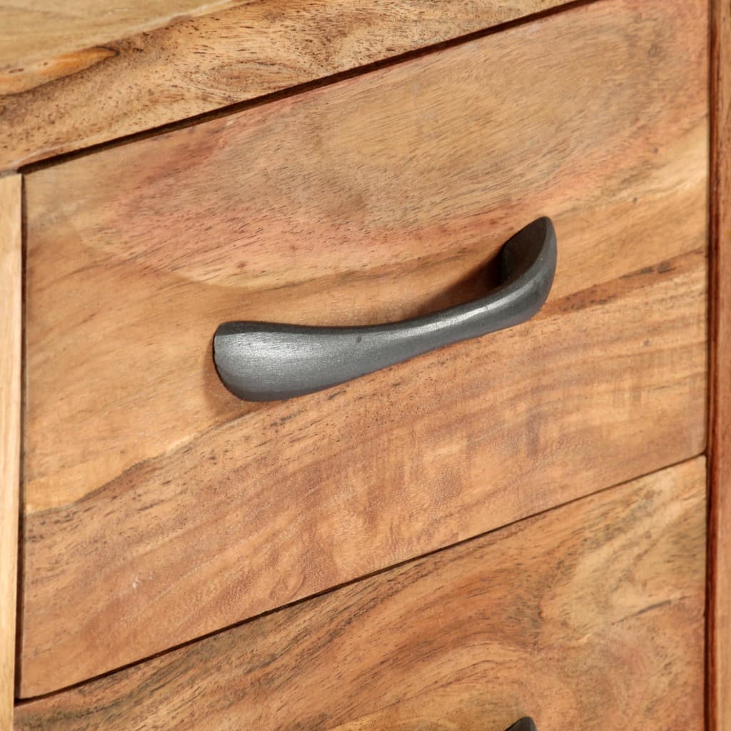 vidaXL Cărucior de bucătărie, 80 x 45 x 91 cm, lemn masiv de acacia