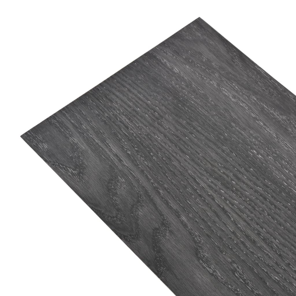 vidaXL Plăci de pardoseală, negru și alb, 5,26 m², 2 mm, PVC