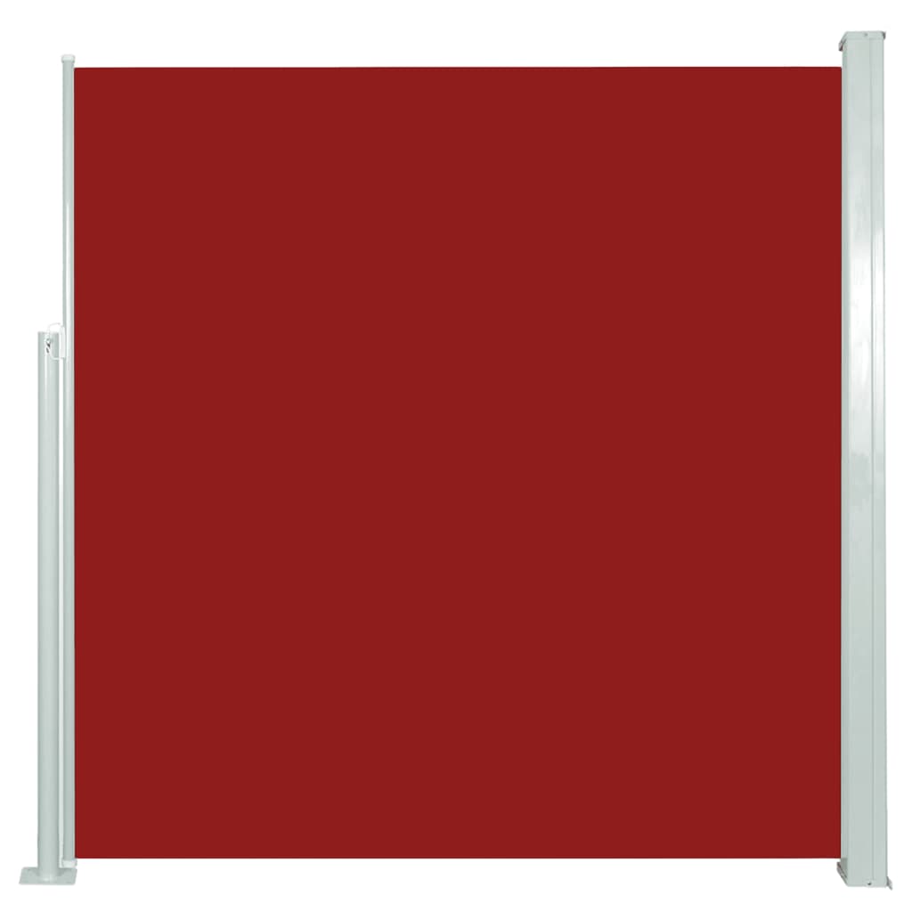 vidaXL Copertină laterală retractabilă, roșu, 140x300 cm