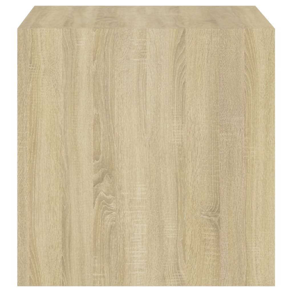 vidaXL Dulap de perete, alb și stejar Sonoma, 37x37x37 cm, PAL