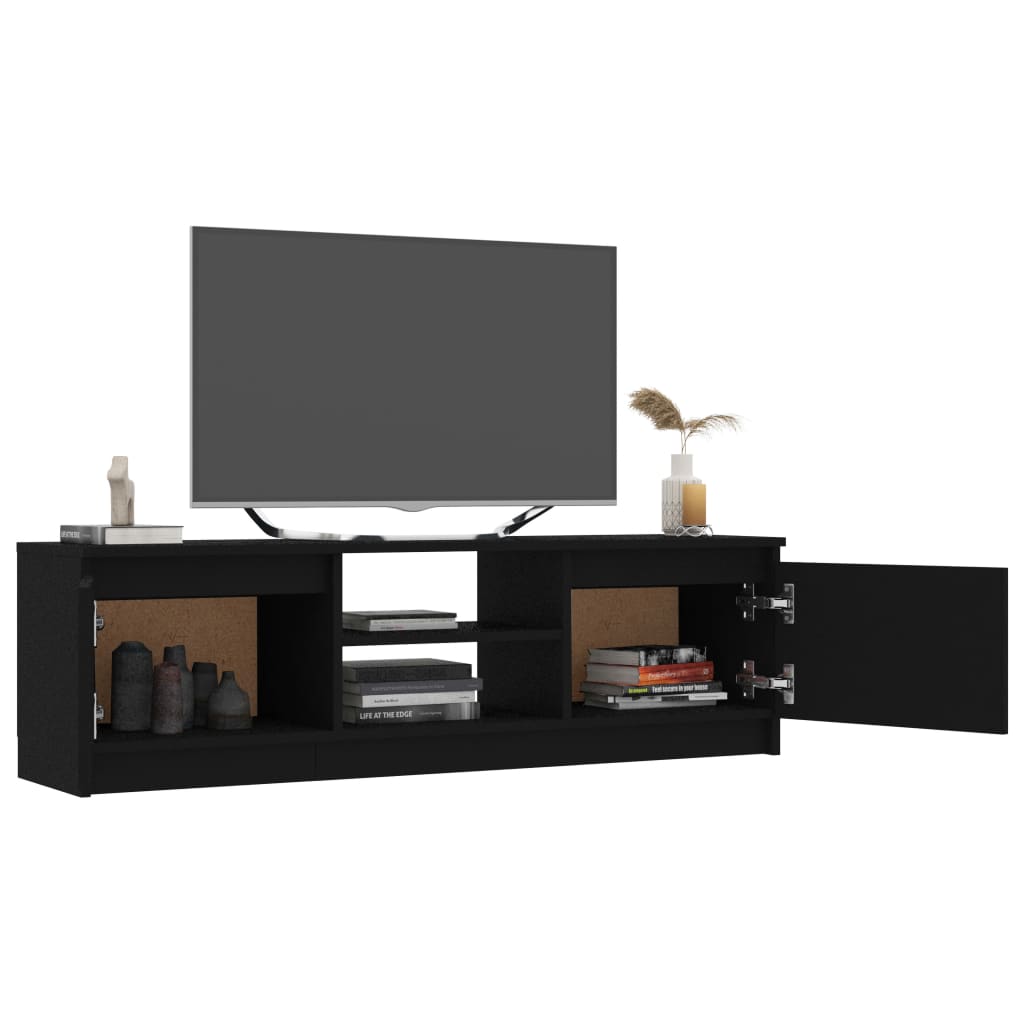 vidaXL Comodă TV, negru, 120 x 30 x 35,5 cm, PAL