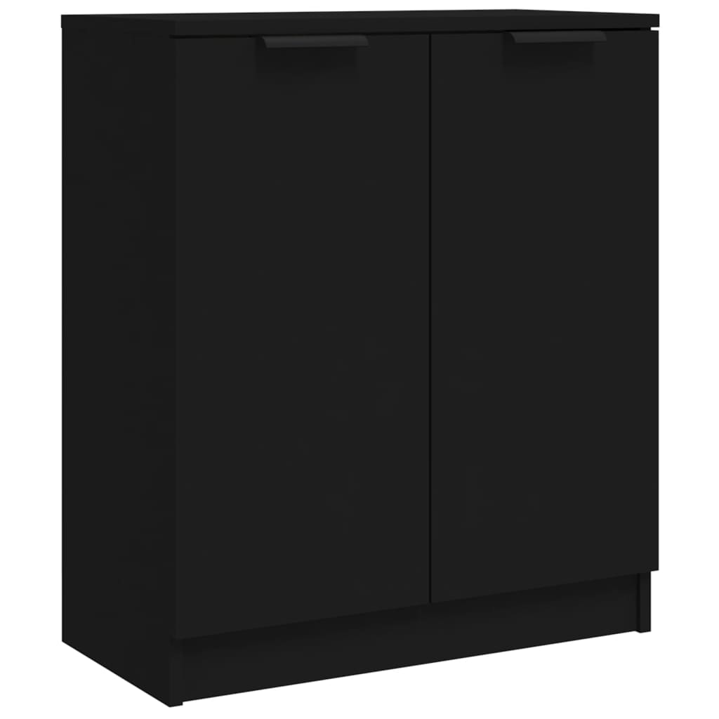 vidaXL Servantă, negru, 60x30x70 cm, lemn prelucrat