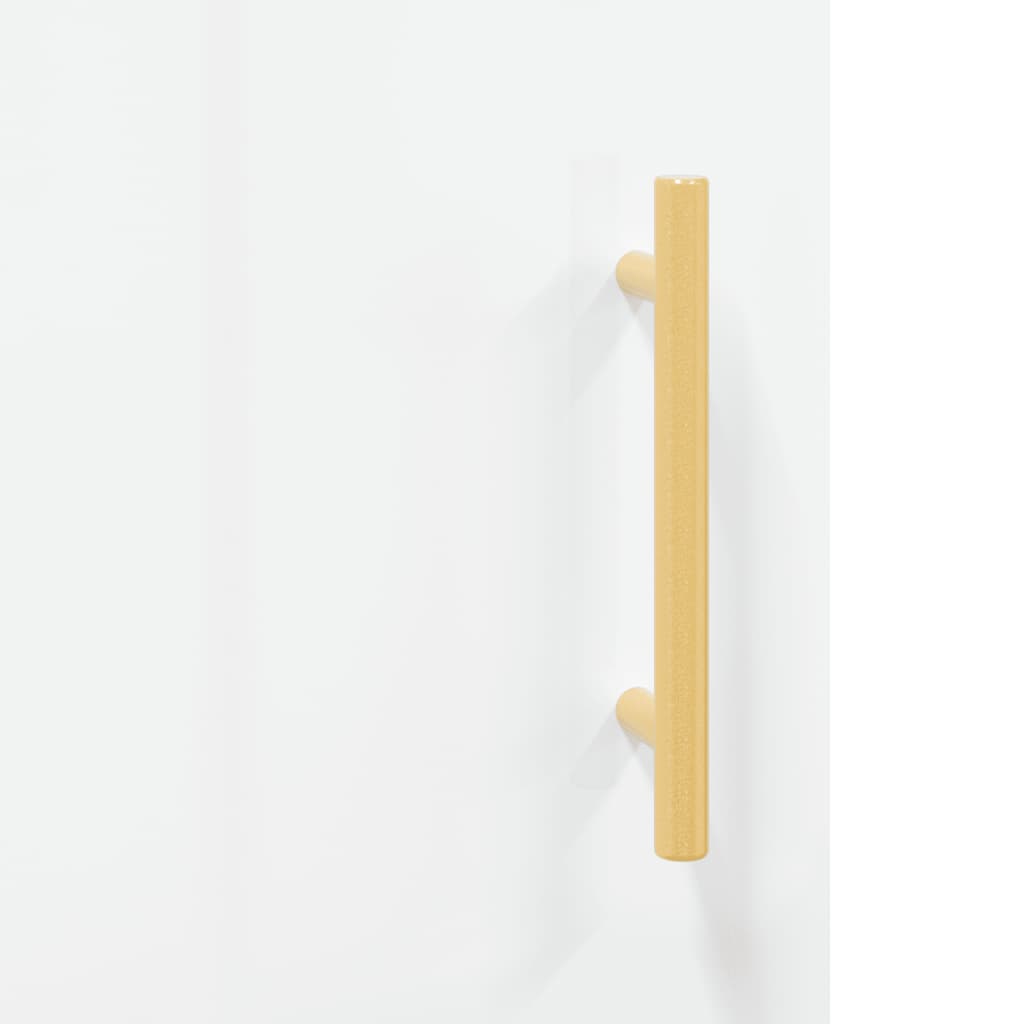 vidaXL Dulap înalt, alb extralucios, 69,5x31x115 cm, lemn prelucrat