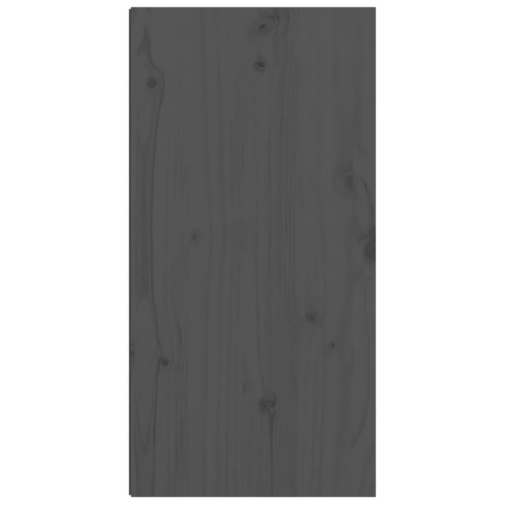 vidaXL Dulap de perete, gri, 30x30x60 cm, lemn masiv de pin