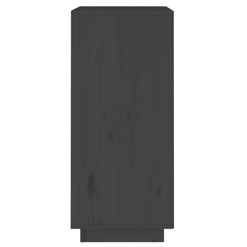 vidaXL Servantă, gri, 38x35x80 cm, lemn masiv de pin