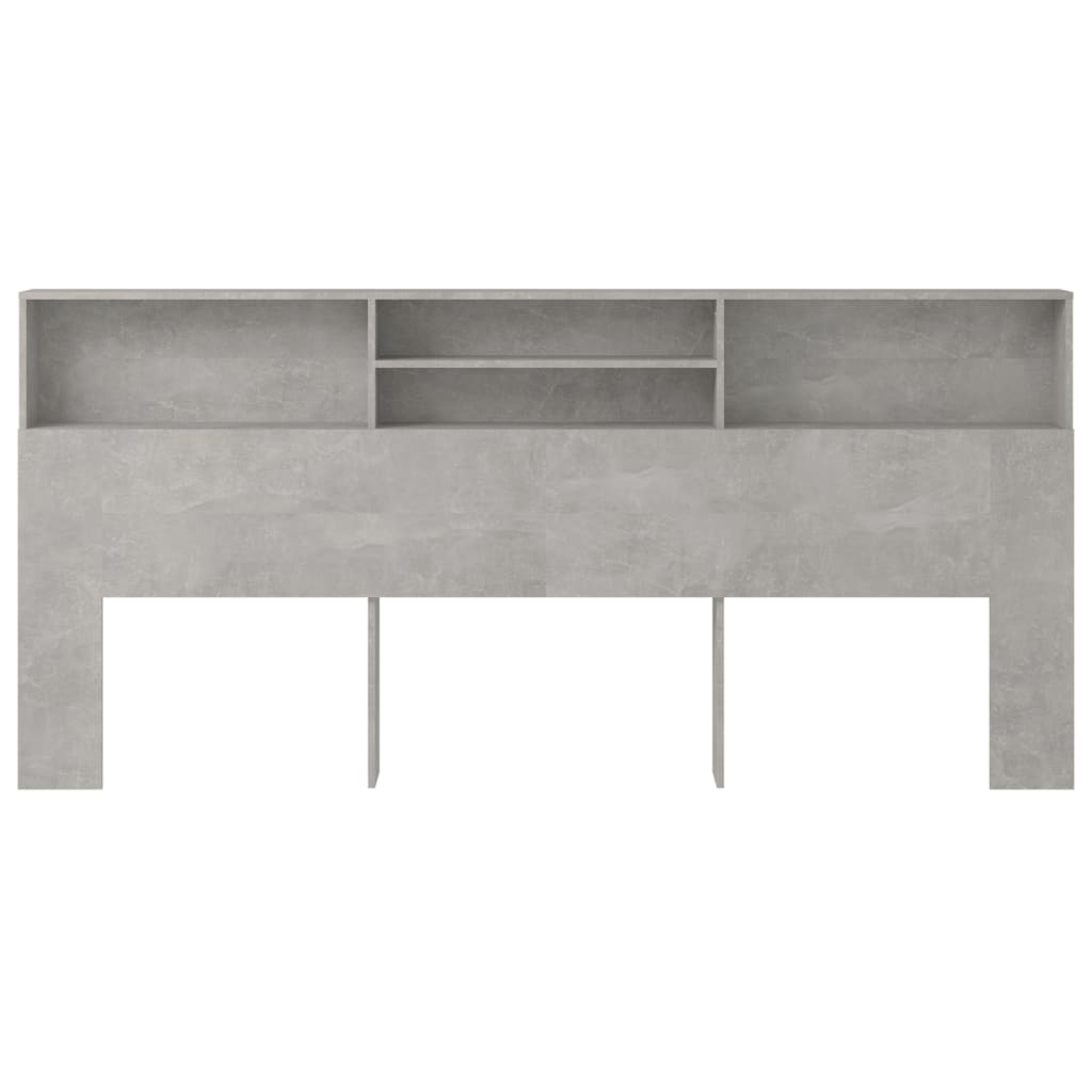 vidaXL Dulap tăblie, gri beton, 220x19x103,5 cm