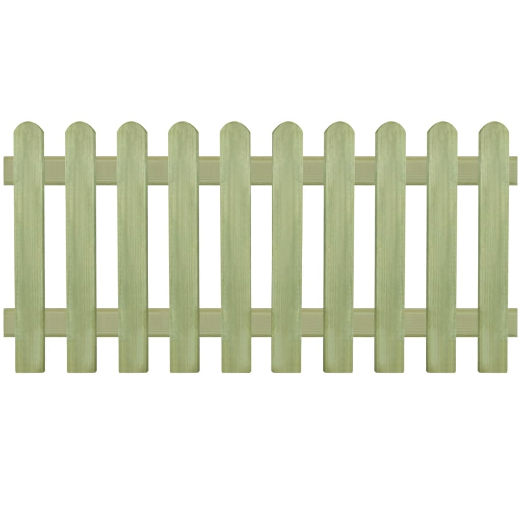 vidaXL Gard din țăruși, 170 x 80 cm 6/9 cm, lemn de pin tratat