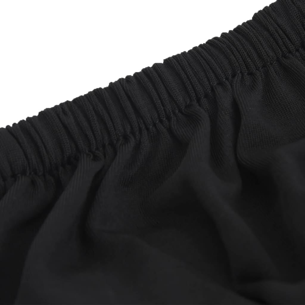 vidaXL Husă elastică pentru canapea, negru, tricot poliester