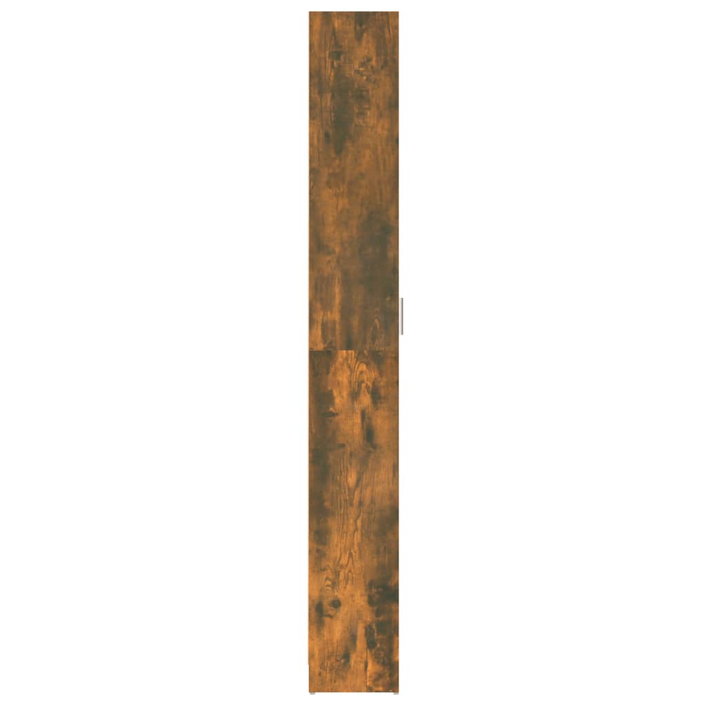 vidaXL Șifonier de hol, stejar fumuriu, 55x25x189 cm, lemn prelucrat