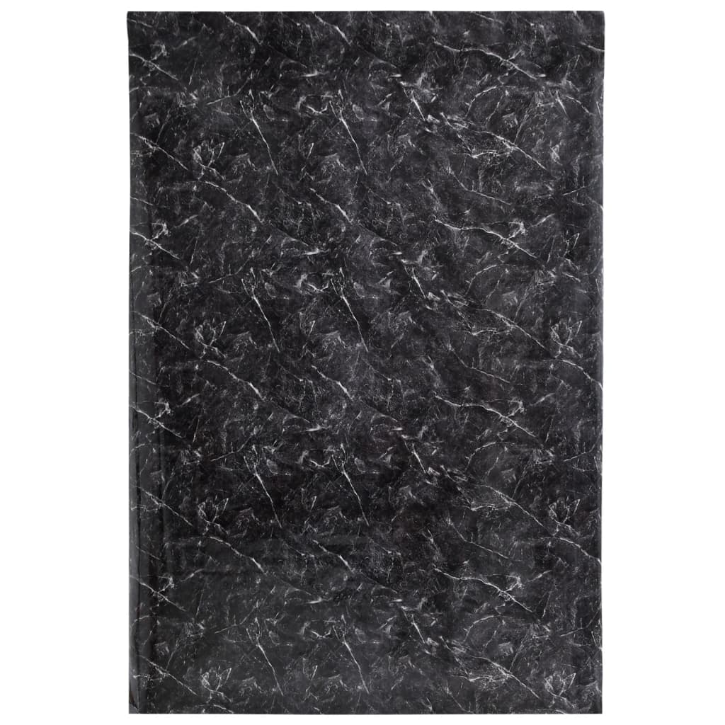 vidaXL Autocolante pentru mobilier marmură, negru, 90x500 cm, PVC