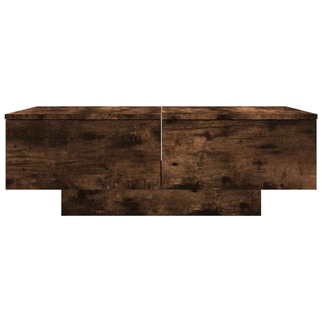 vidaXL Măsuță de cafea, stejar fumuriu, 90x60x31 cm, lemn prelucrat
