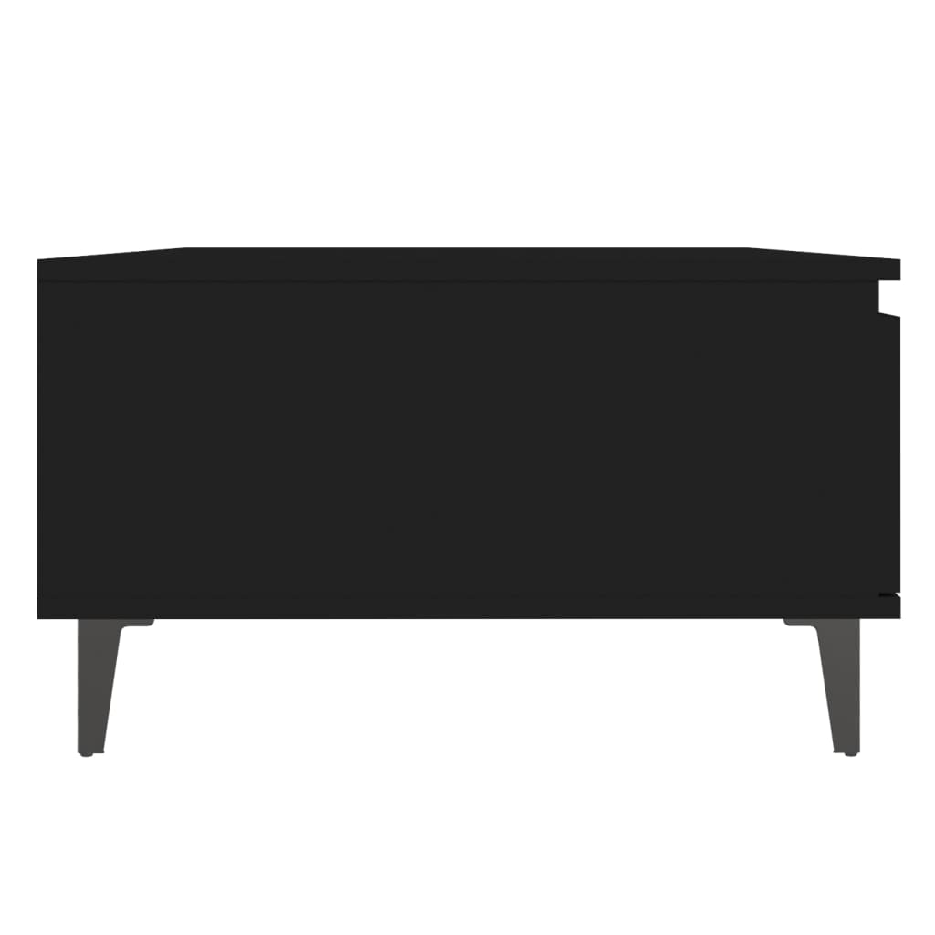 vidaXL Măsuță de cafea, negru, 90x60x35 cm, PAL