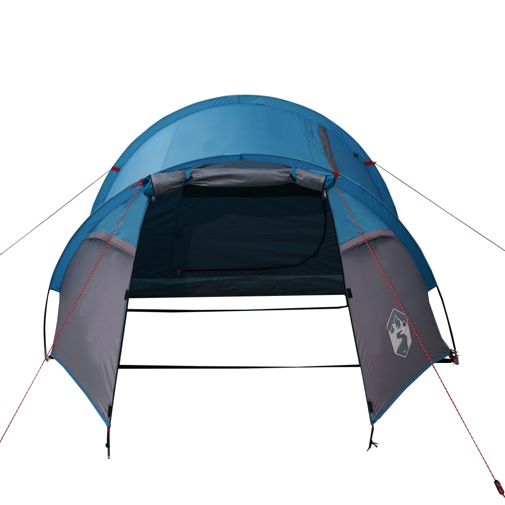 vidaXL Cort de camping tunel pentru 2 persoane, albastru, impermeabil
