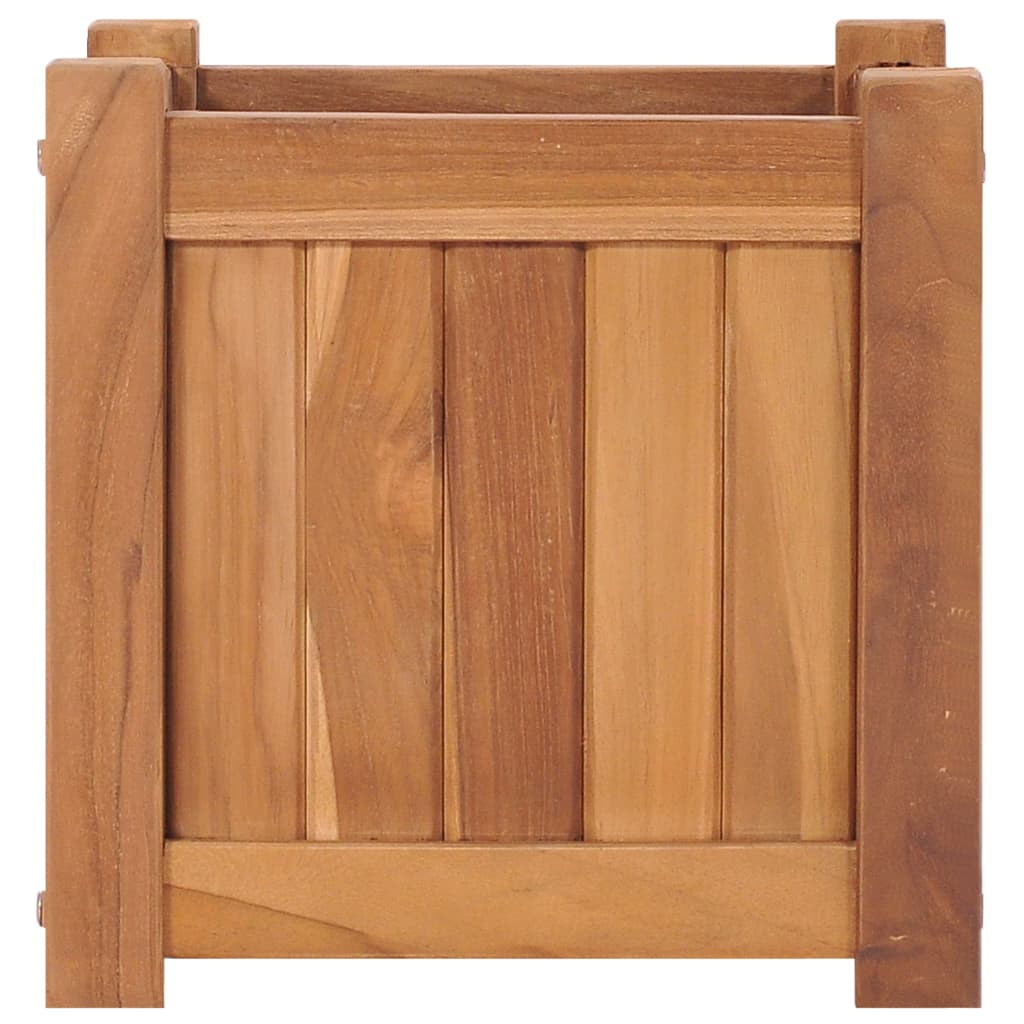 vidaXL Strat înălțat, 30 x 30 x 30 cm, lemn masiv de tec