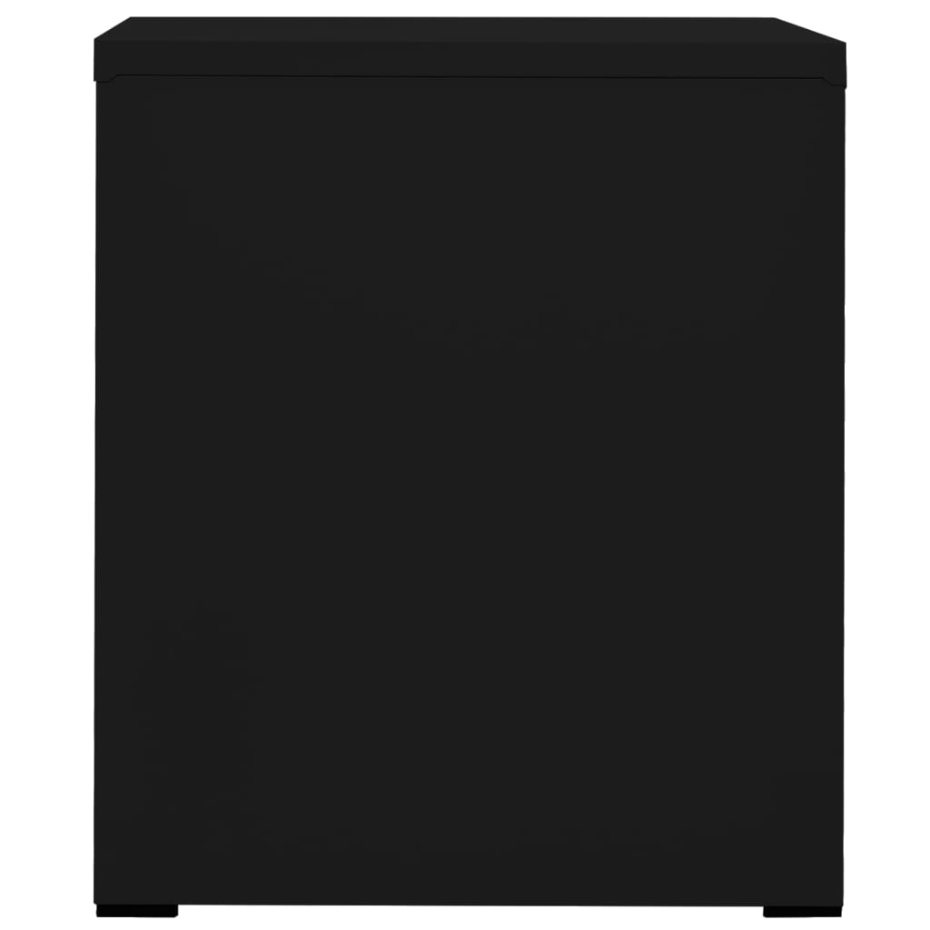 vidaXL Fișet, negru, 46x62x72,5 cm, oțel