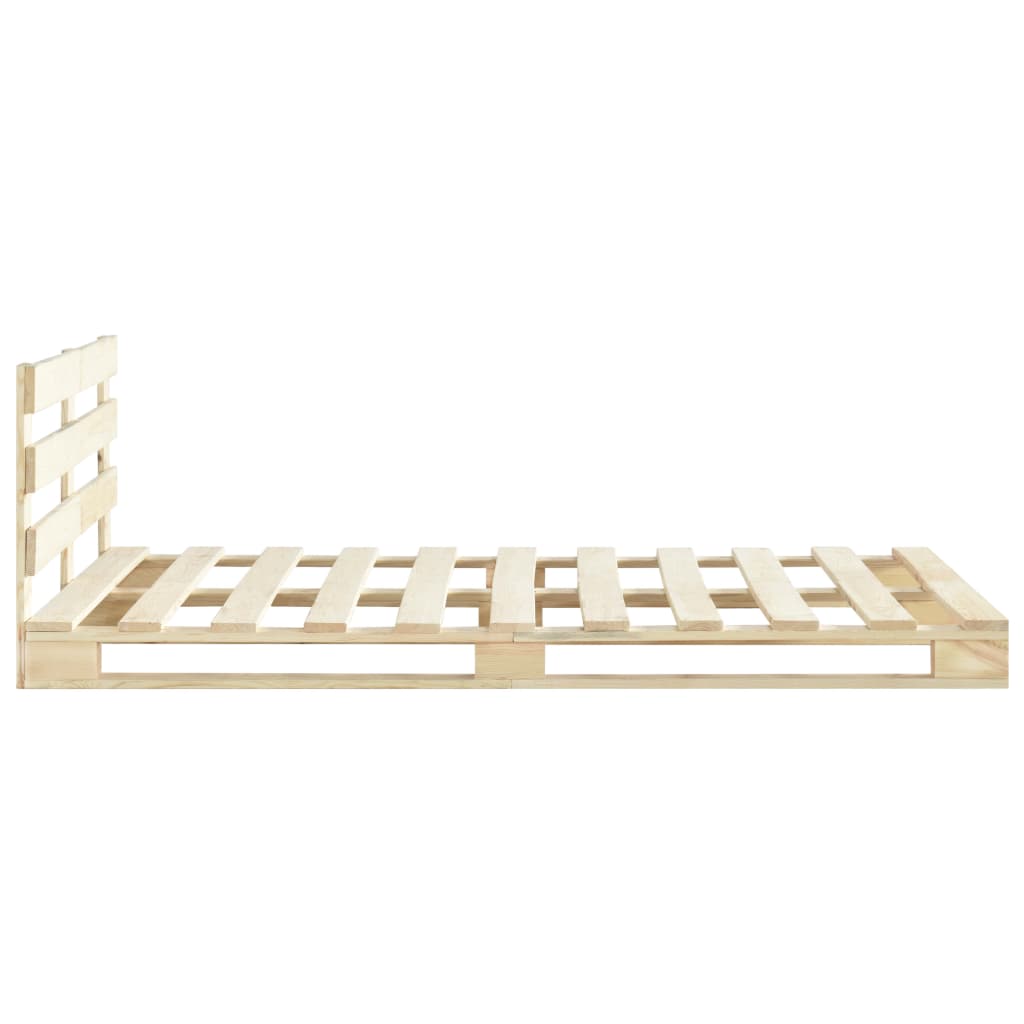 vidaXL Cadru de pat din paleți, 140 x 200 cm, lemn masiv de pin