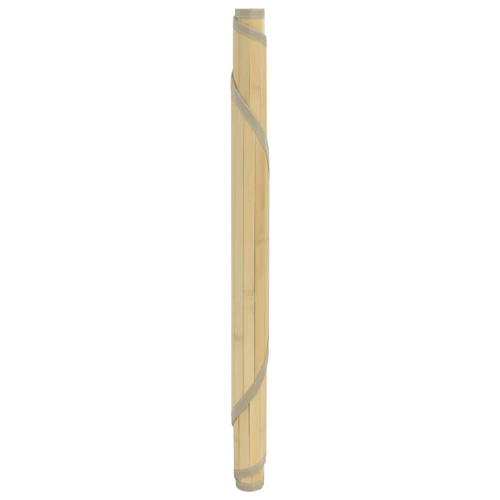 vidaXL Covor rotund, natural deschis, 100 cm, bambus