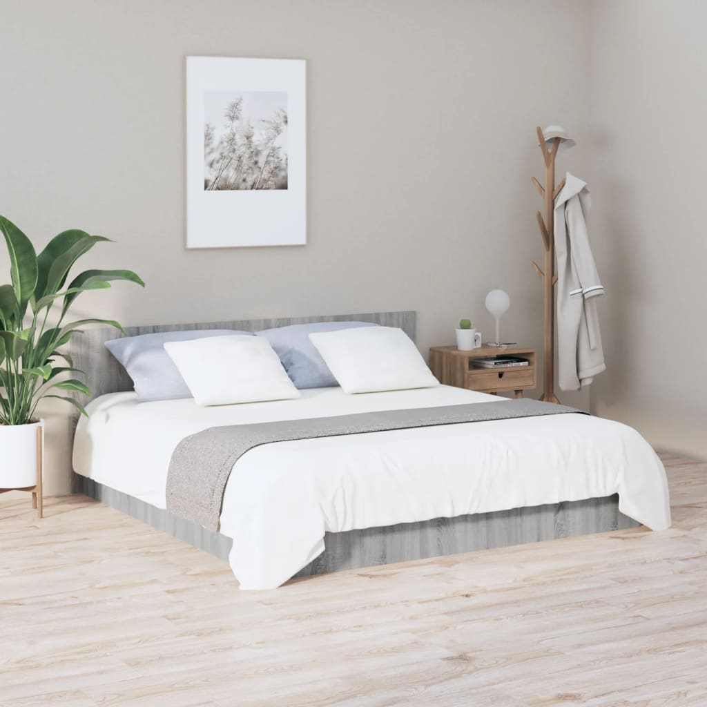 vidaXL Tăblie de pat, gri sonoma, 200x1,5x80 cm, lemn compozit
