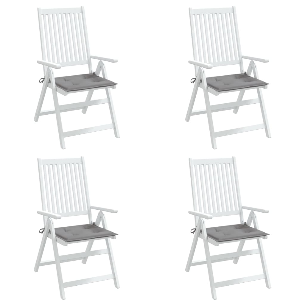 vidaXL Perne scaune de grădină 4 buc. gri 50x50x3 cm țesătură Oxford