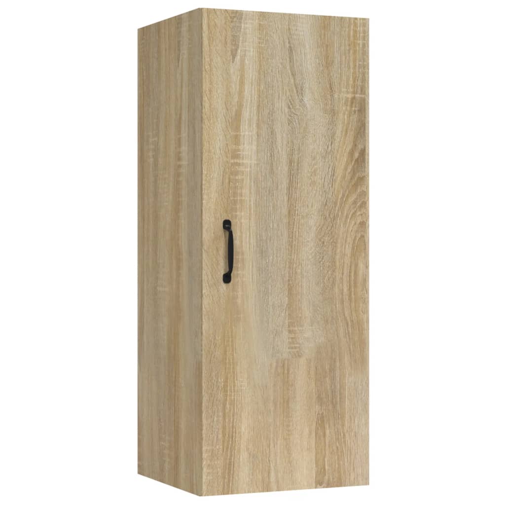 vidaXL Dulap de perete suspendat, stejar sonoma, 34,5x34x90 cm, lemn