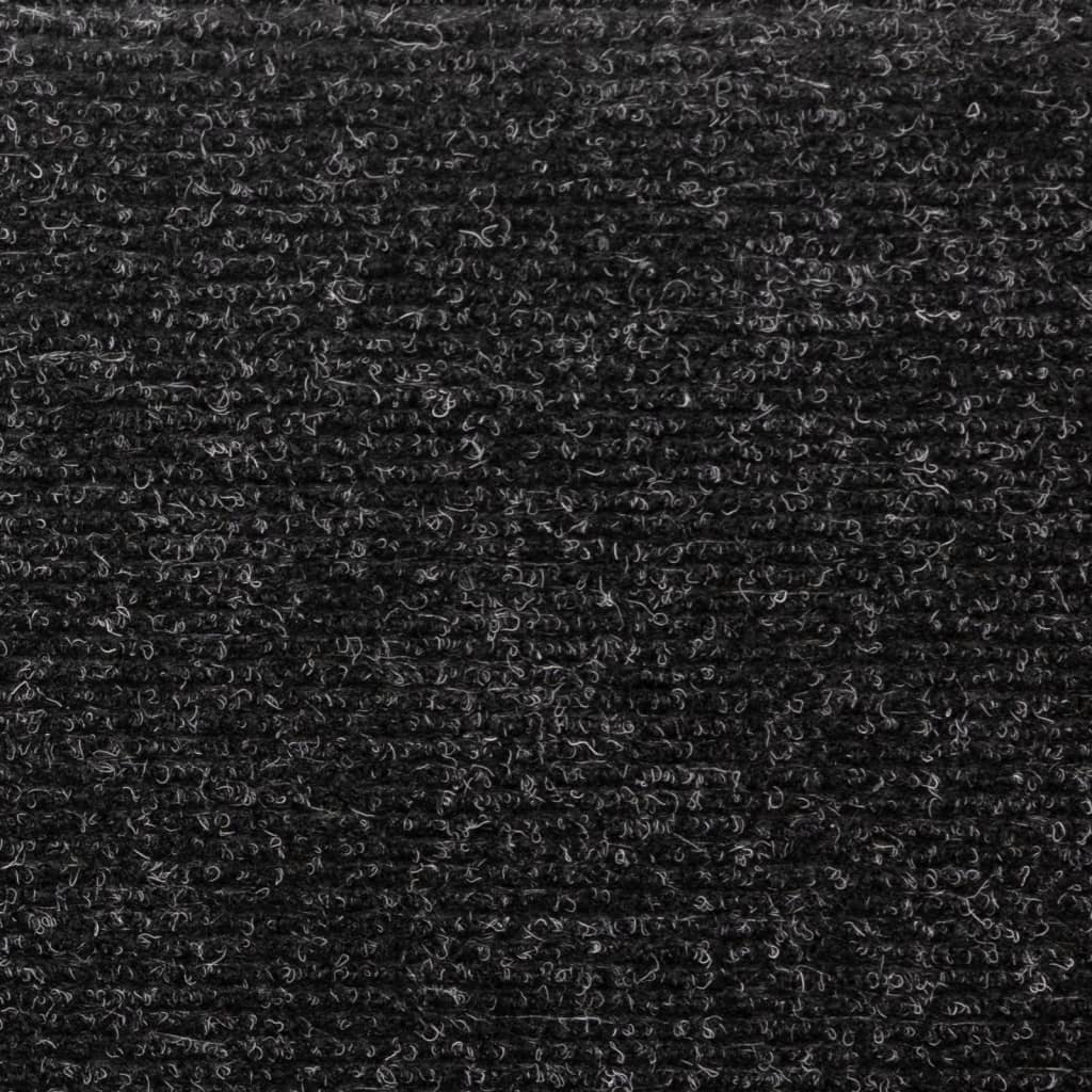 vidaXL Covorașe scări, 5 buc., negru, 65x21x4 cm, cusătură punch