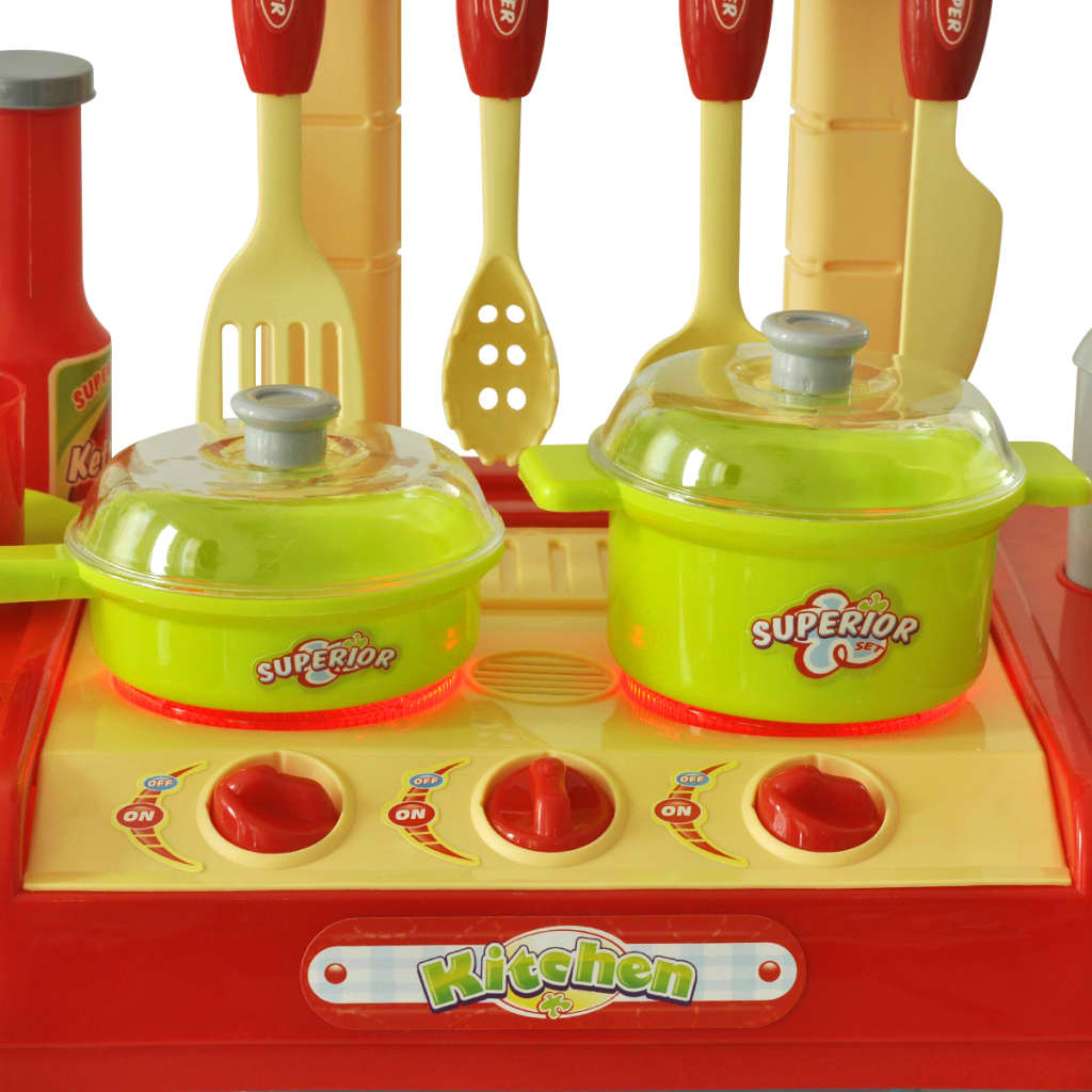 Bucătărie de jucărie pentru copii cu lumini și efecte sonore