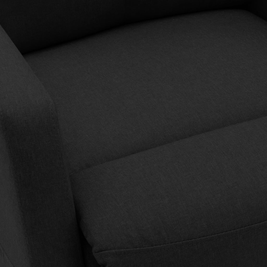 vidaXL Fotoliu de masaj rabatabil vertical, negru, material textil