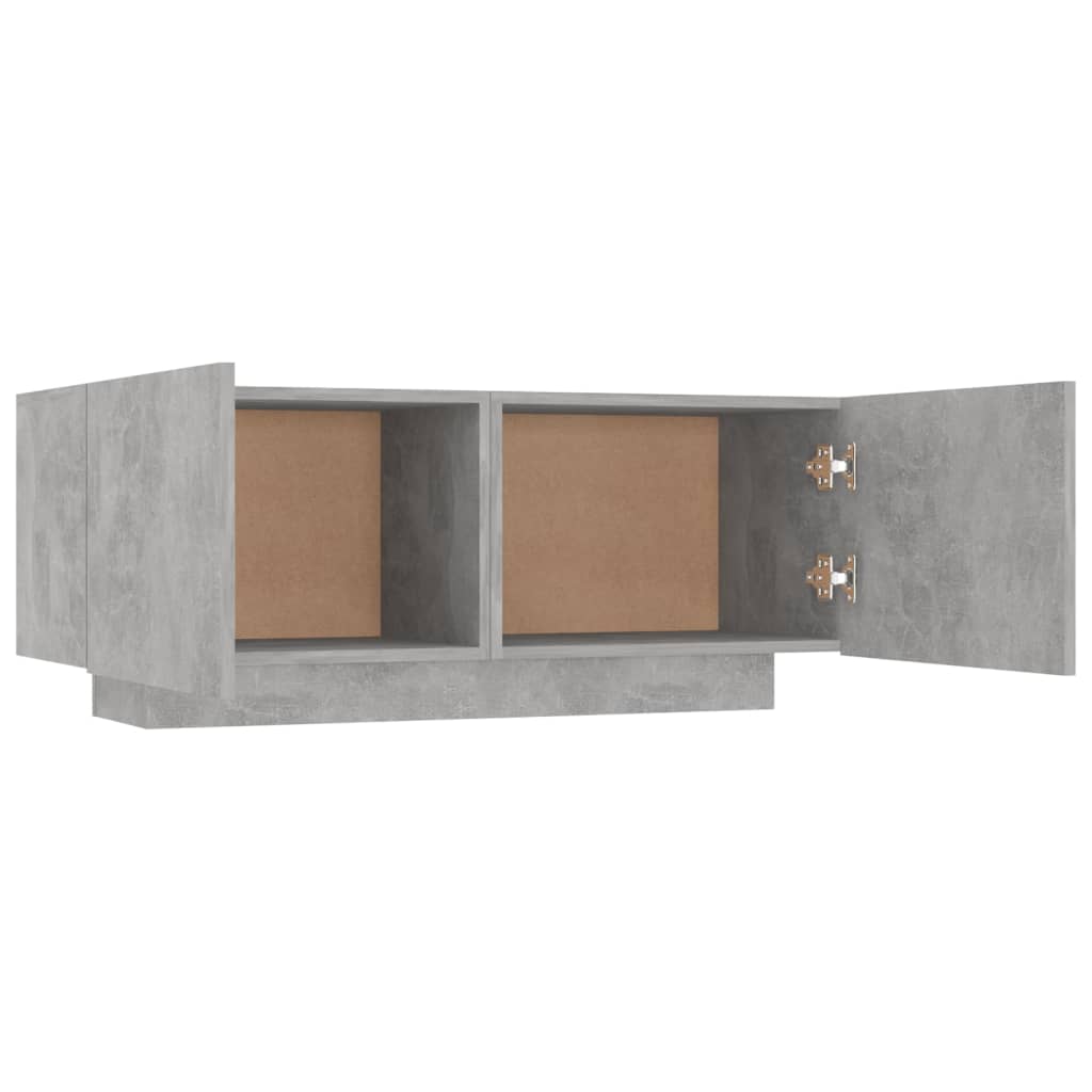 vidaXL Noptieră, gri beton, 100x35x40 cm, lemn prelucrat