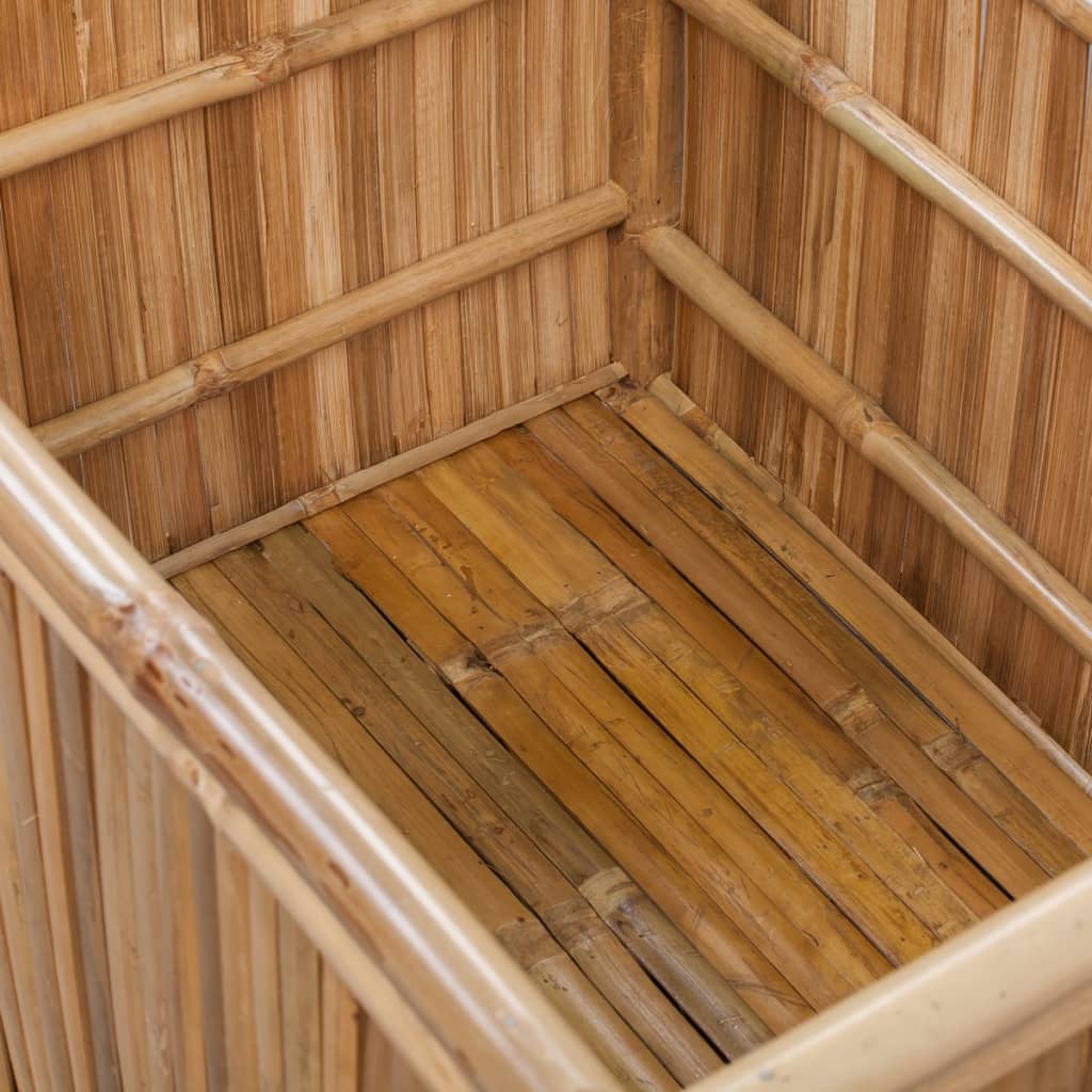 vidaXL Cutii de depozitare 3 buc, bambus